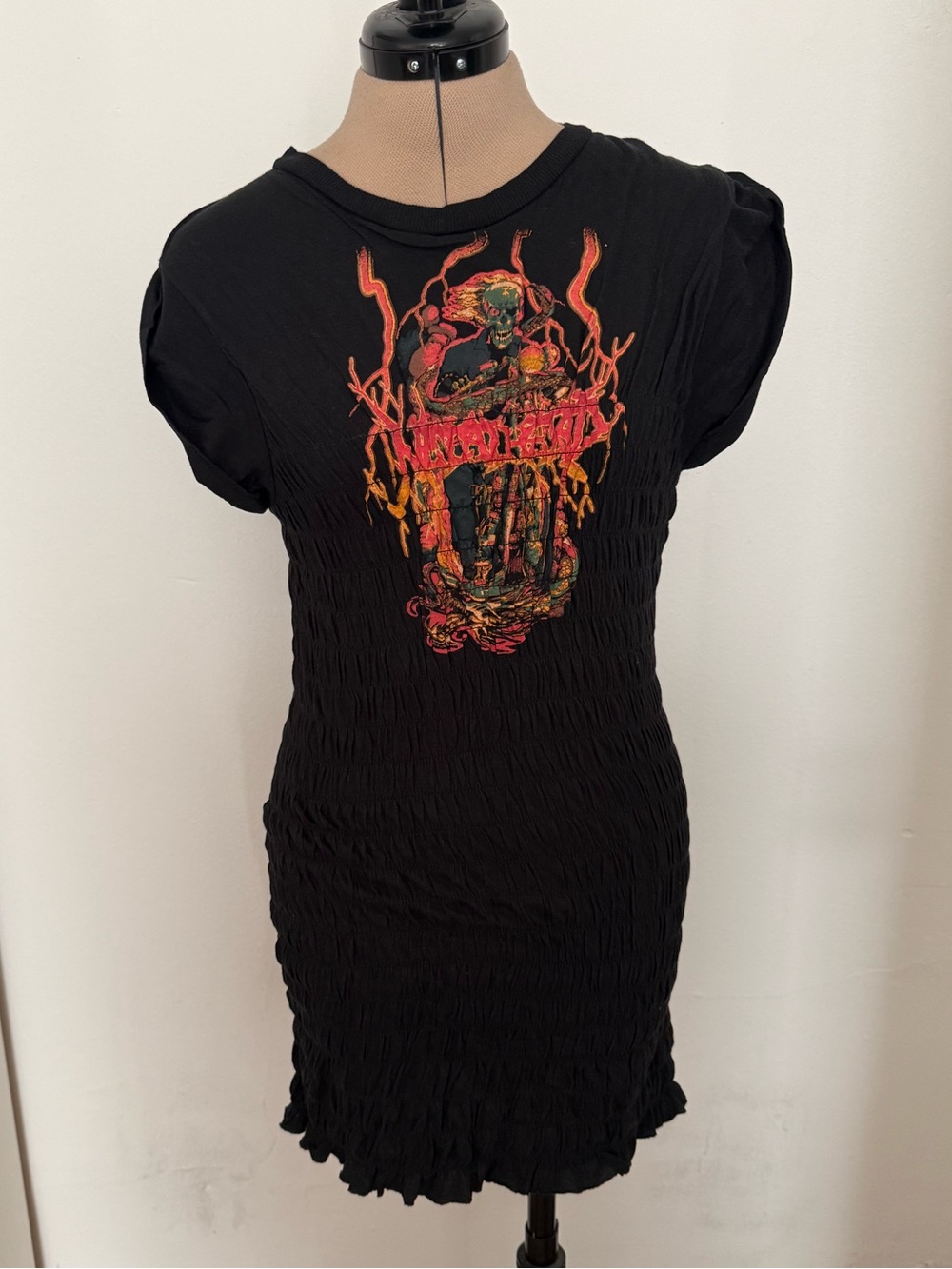 Urban Outfitters reworked-style skull tee dress
